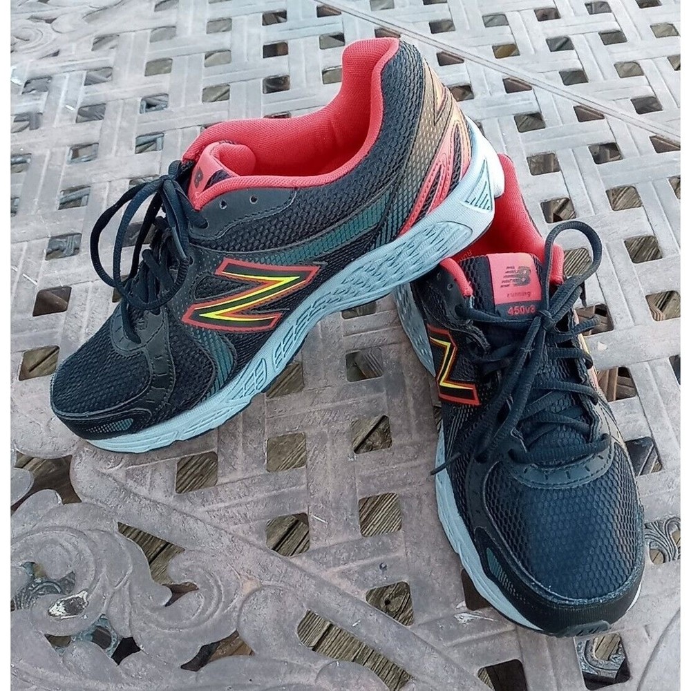 New Balance 450 V3 Mens Sz 10 4E Wide M450CB3 Black Red Running Shoes Sneakers